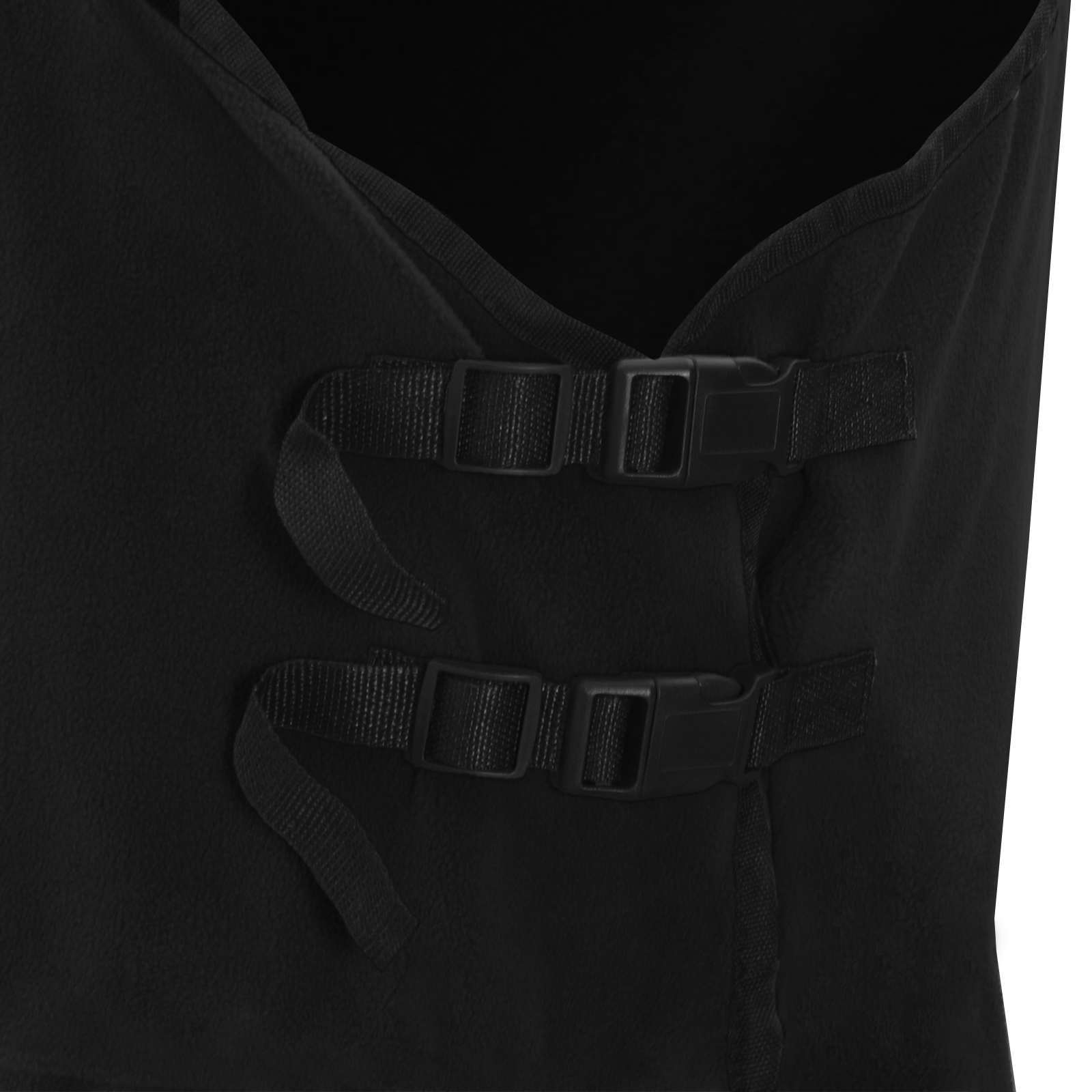 vidaXL Horse Blanket Black 125 cm Polyester Fleece 6
