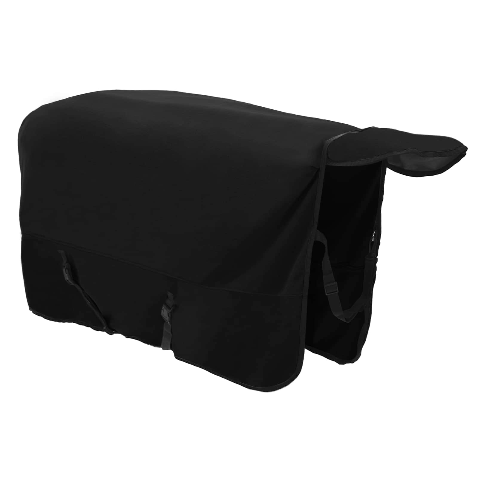 vidaXL Horse Blanket Black 125 cm Polyester Fleece 4
