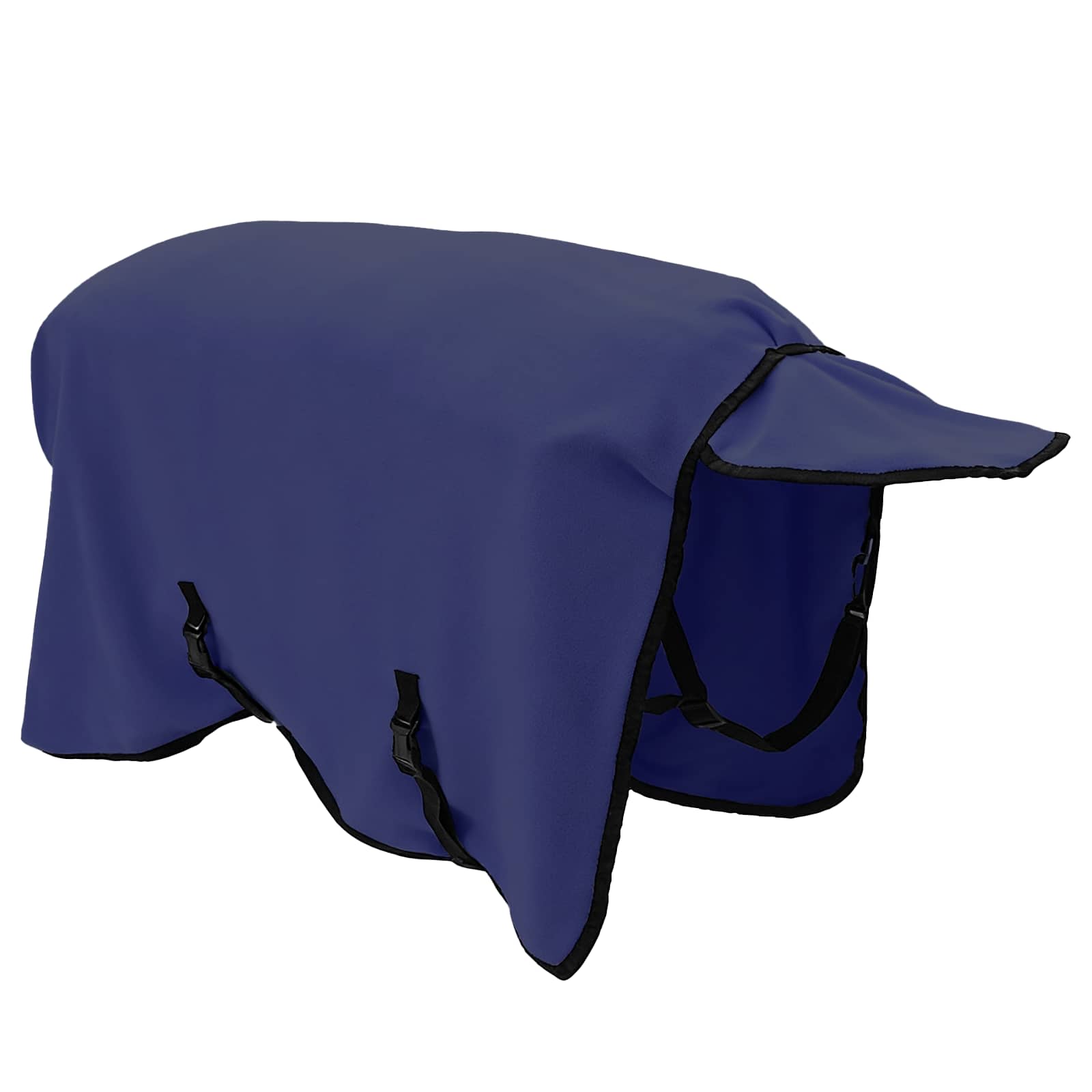 vidaXL Horse Blanket Navy Blue 115 cm Polyester Fleece 4