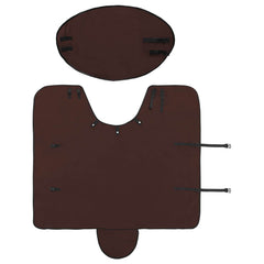 vidaXL Horse Blanket Full Dark Brown 105 cm Polyester Fleece 5