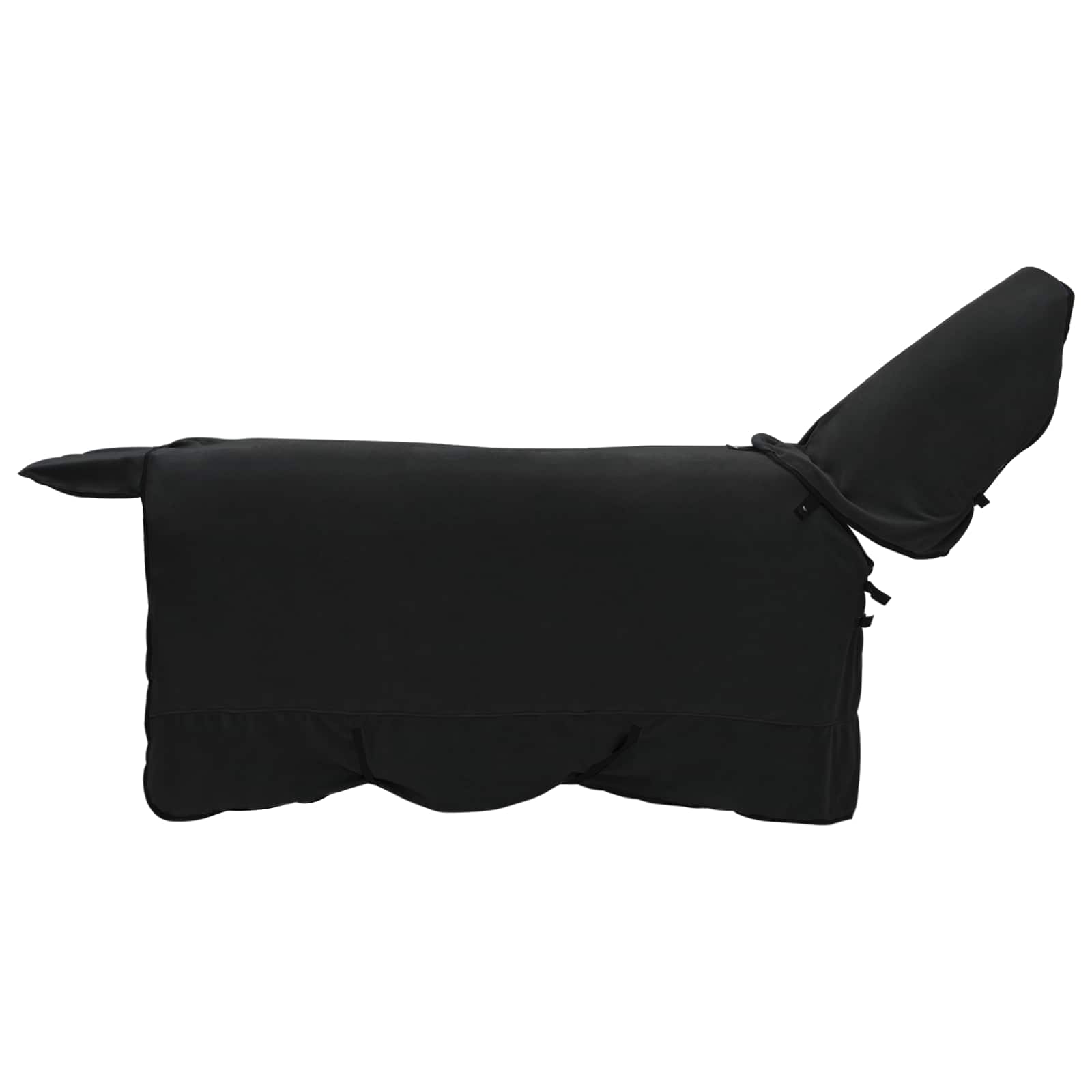 vidaXL Horse Blanket Black 125 cm Polyester Fleece 2