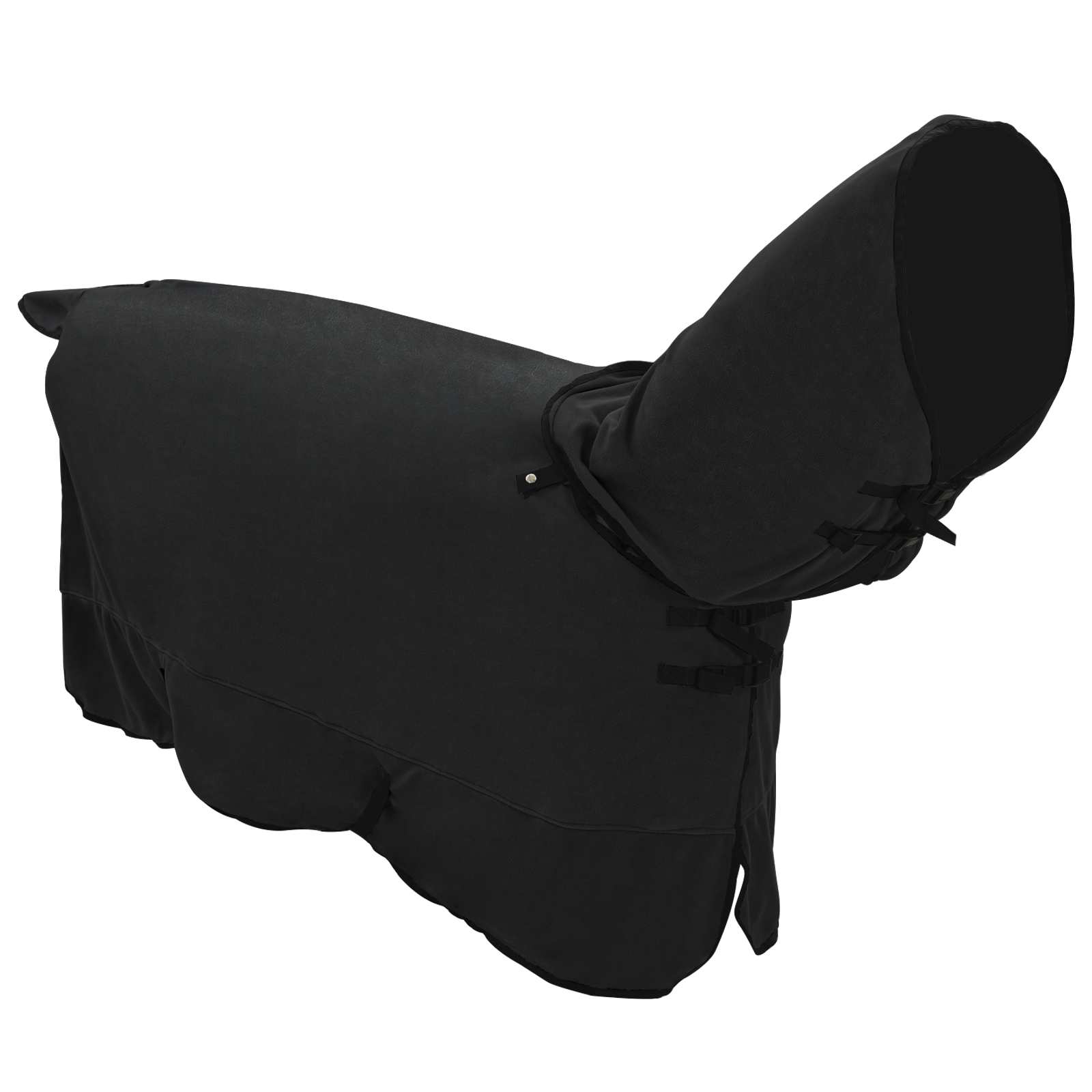 vidaXL Horse Blanket Black 125 cm Polyester Fleece 3