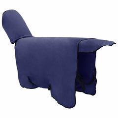 vidaXL Horse Blanket Navy Blue 105 cm Polyester Fleece 4