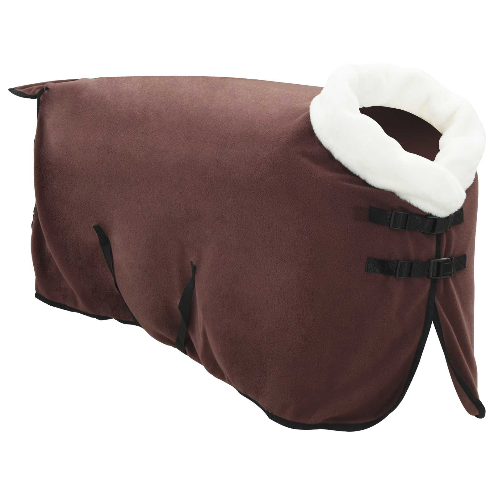 vidaXL Horse Blanket Full Dark Brown 95 cm Polar fleece 3