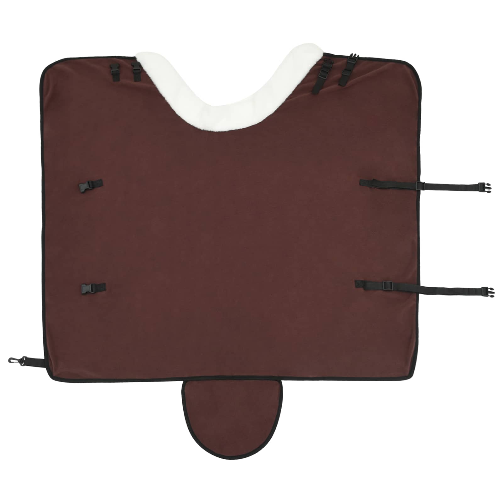 vidaXL Horse Blanket Full Dark Brown 95 cm Polar fleece 5