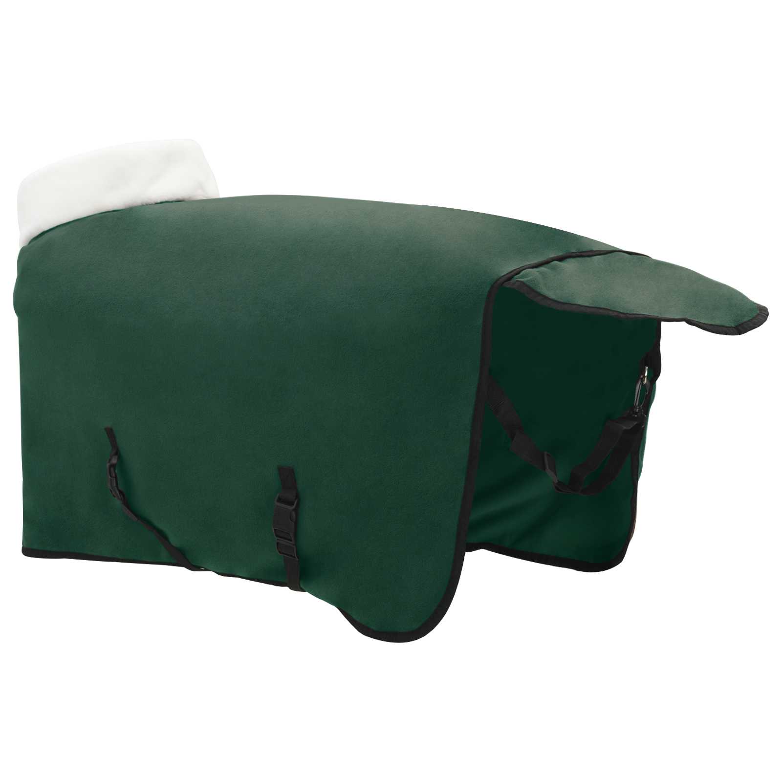 vidaXL Horse Blanket Full Dark Green 105 cm Polar fleece 4