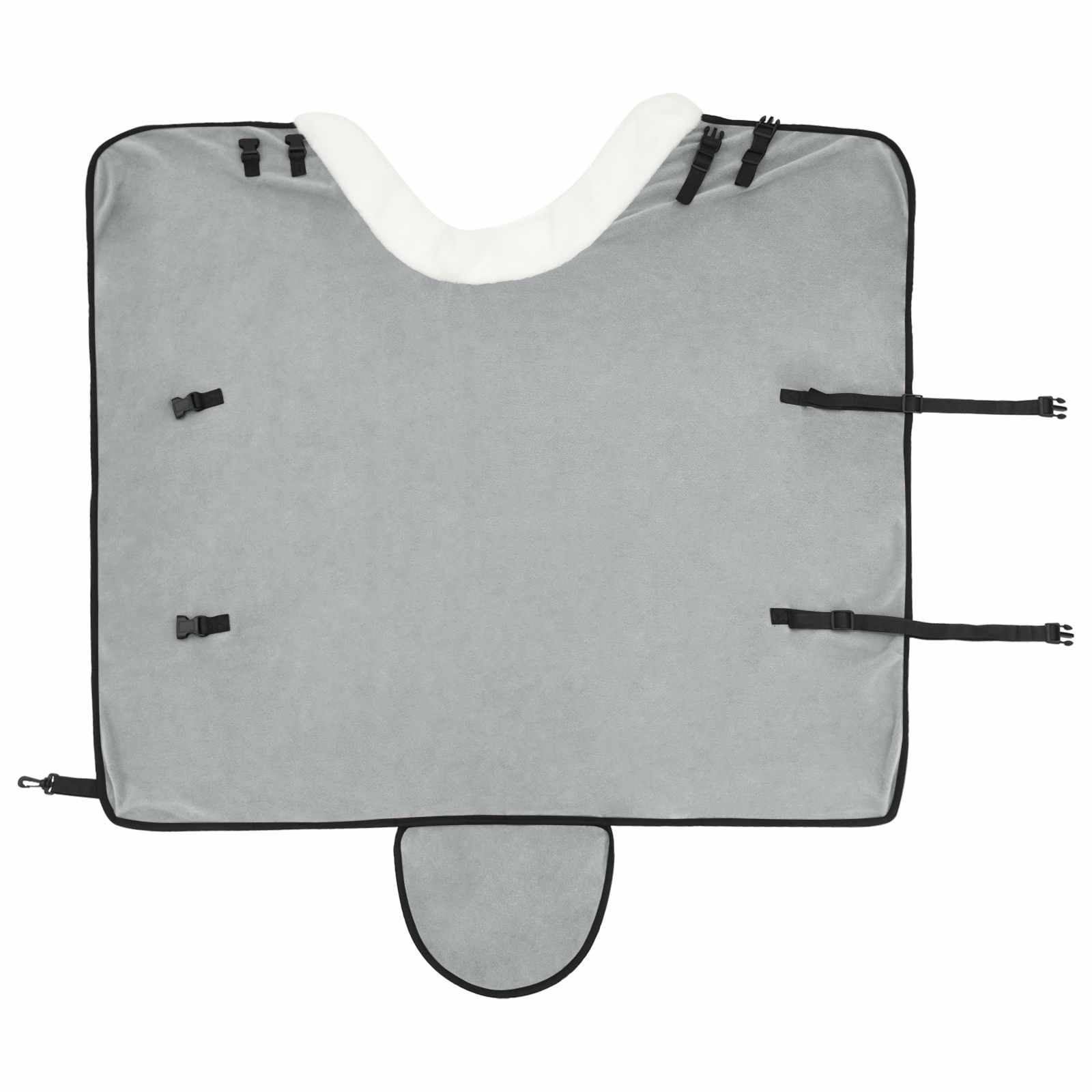 vidaXL Horse Blanket Full Light Grey 95 cm Polar fleece 5