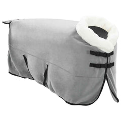 vidaXL Horse Blanket Full Light Grey 125 cm Polar fleece 3