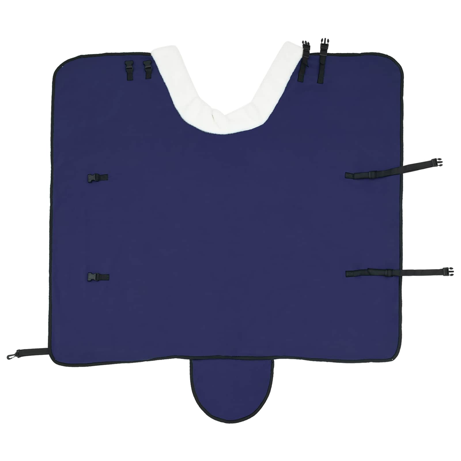 vidaXL Horse Blanket Navy Blue 105 cm Polar fleece 5