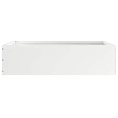 vidaXL Lawn Edging 6 pcs 50 x 50 x 13 cm Steel White 4