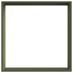 vidaXL Lawn Edging 6 pcs 50 x 50 x 13 cm Steel Olive Green 5
