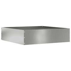 vidaXL Lawn Edging 6 pcs 50 x 50 x 13 cm Galvanised Steel Silver 3