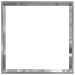 vidaXL Lawn Edging 6 pcs 50 x 50 x 13 cm Galvanised Steel Silver 5
