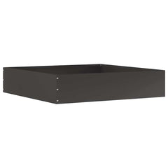 vidaXL Lawn Edging 6 pcs 60 x 60 x 13 cm Steel Black 5
