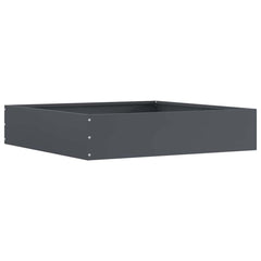 vidaXL Lawn Edging 6 pcs 60 x 60 x 13 cm Steel Anthracite 5
