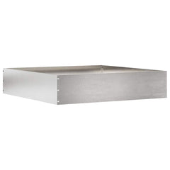 vidaXL Lawn Edging 60 x 60 x 13 cm Stainless Steel Silver 2