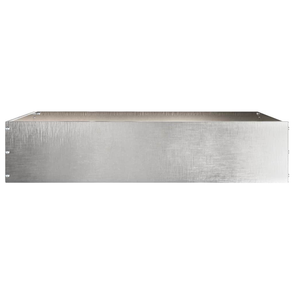 vidaXL Lawn Edging 60 x 60 x 13 cm Stainless Steel Silver 5