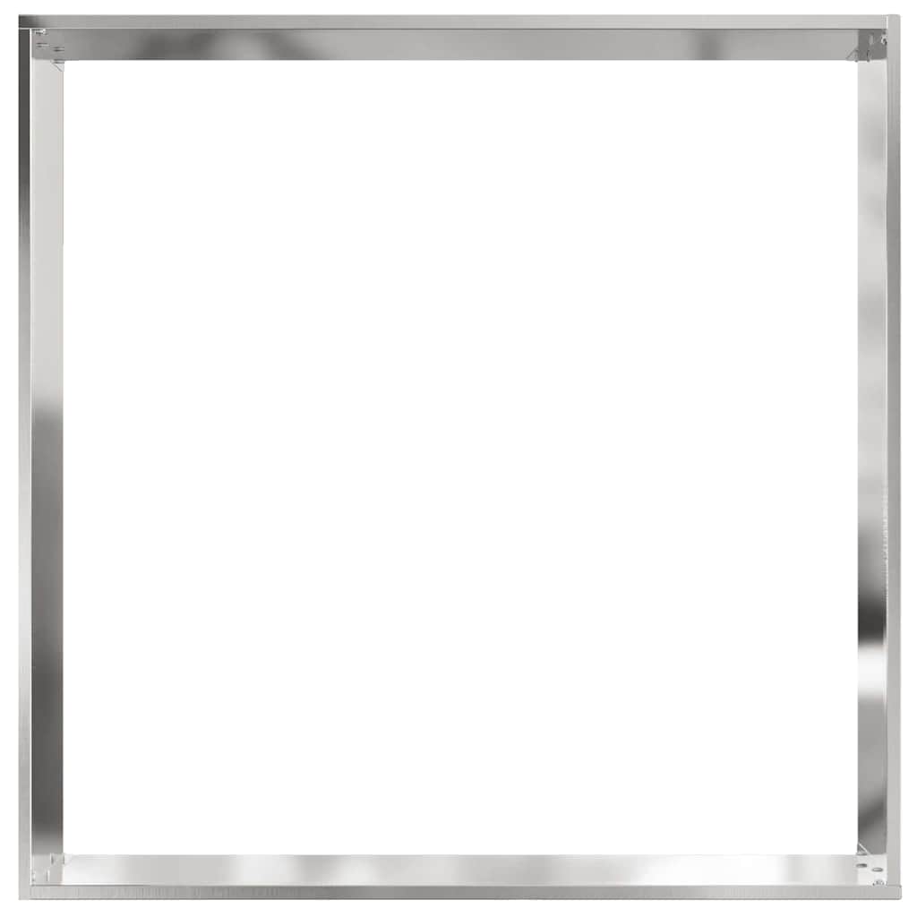 vidaXL Lawn Edging 60 x 60 x 13 cm Stainless Steel Silver 6