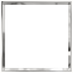 vidaXL Lawn Edging 60 x 60 x 13 cm Stainless Steel Silver 6