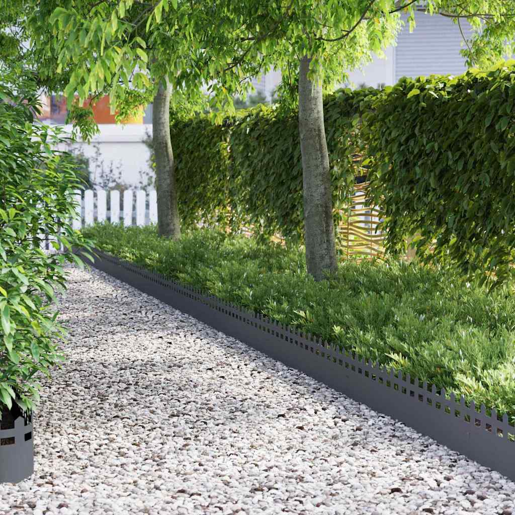 Lawn Edgings Steel Fence Anthracite