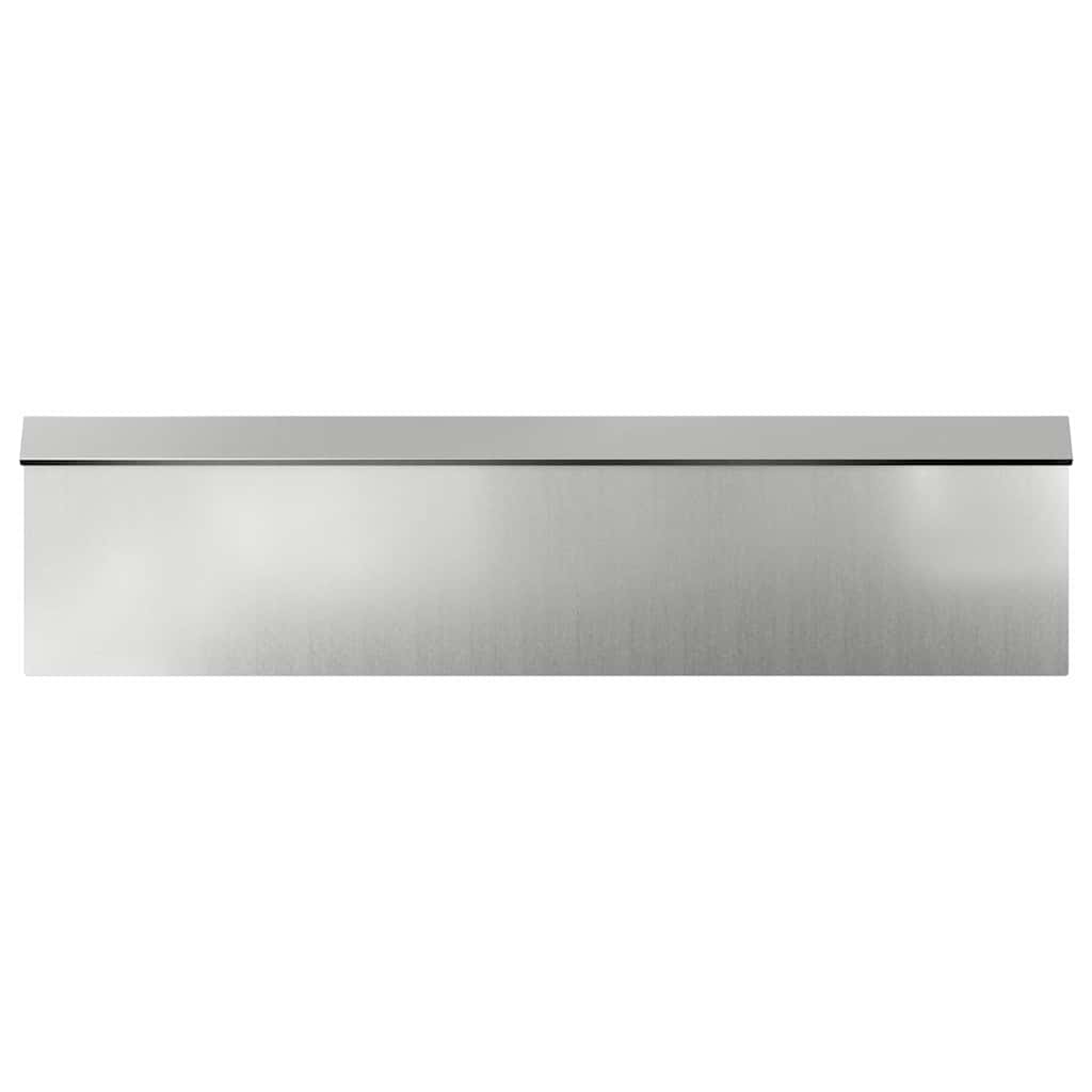 vidaXL Snail Fence 4 pcs 100 x 3.5 x 25 cm Galvanised Steel Silver 4