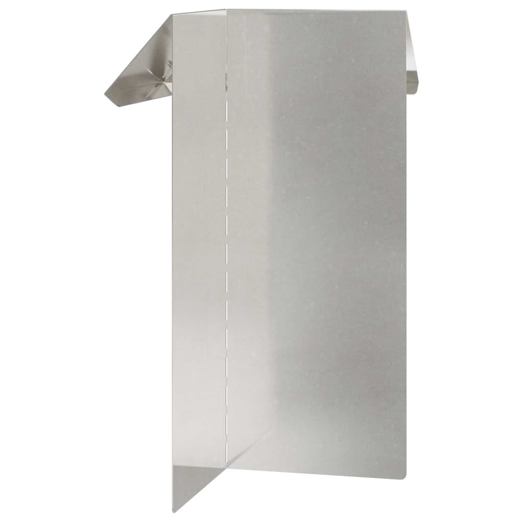 vidaXL Snail Fence 4 pcs 13.5 x 13.5 x 25 cm Stainless Steel Silver 6