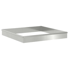 vidaXL Snail Fences 12 pcs 100 x 3.5 x 25 cm Galvanised Steel Silver 2