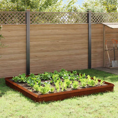 Snail Fences Silver in Weathering Steel