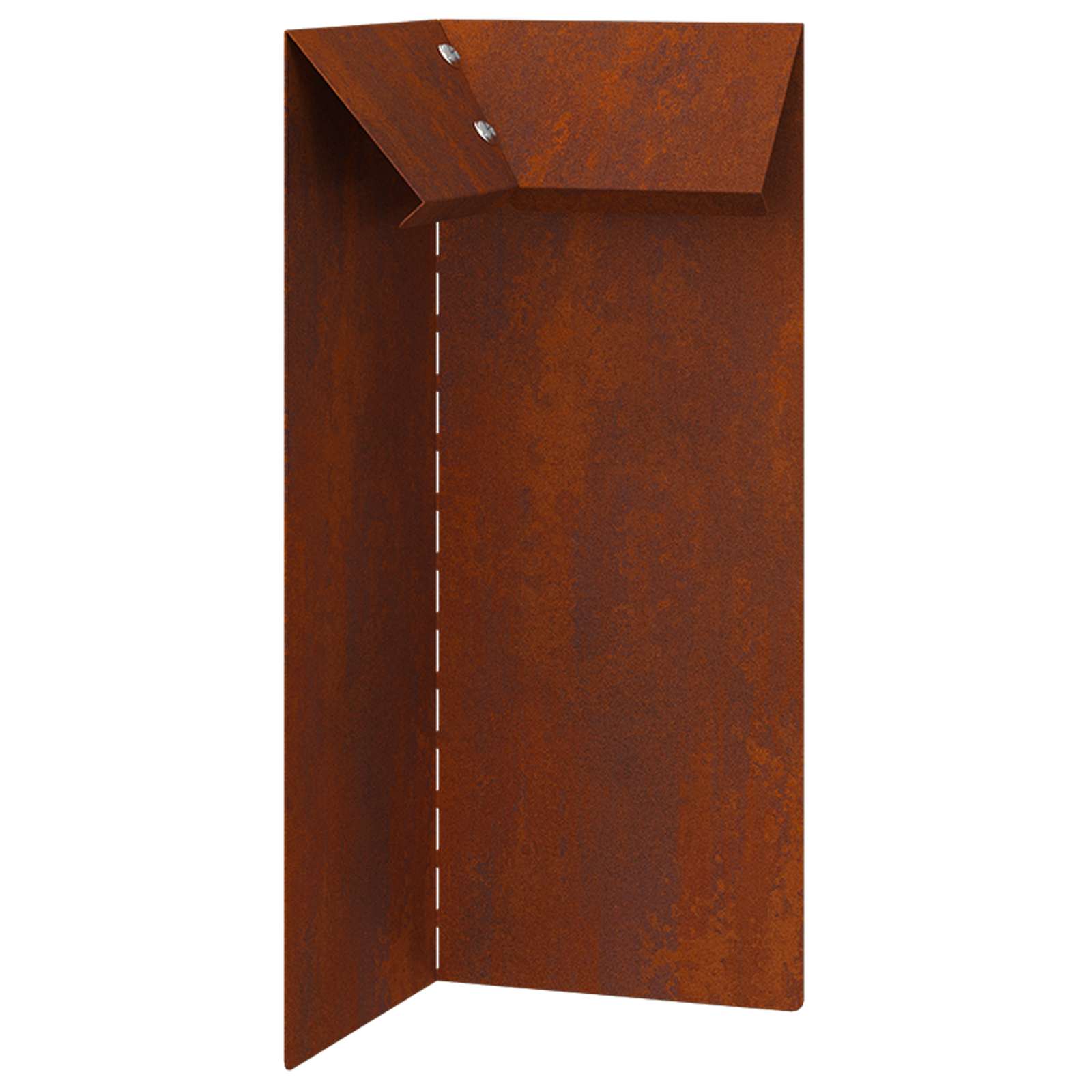 vidaXL Snail Fences 16 pcs 100 x 3.5 x 25 cm Weathering Steel Rusty 5