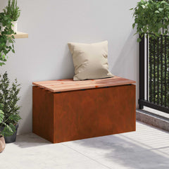 vidaXL Garden Bench 2 -Seater 80 x 40 x43 cm Rusty Rectangular 3