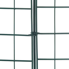 vidaXL Pond Fence Set 5 pcs 100 x 50 cm Steel Green 6