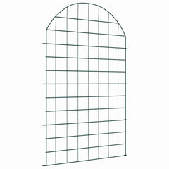 vidaXL Pond Fence Set 8 pcs Steel Green