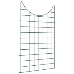 vidaXL Pond Fence Set 8 pcs Steel Green