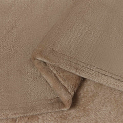 vidaXL Throw Blanket Camel 220 x 240 cm 1.37 kg Fleece 6