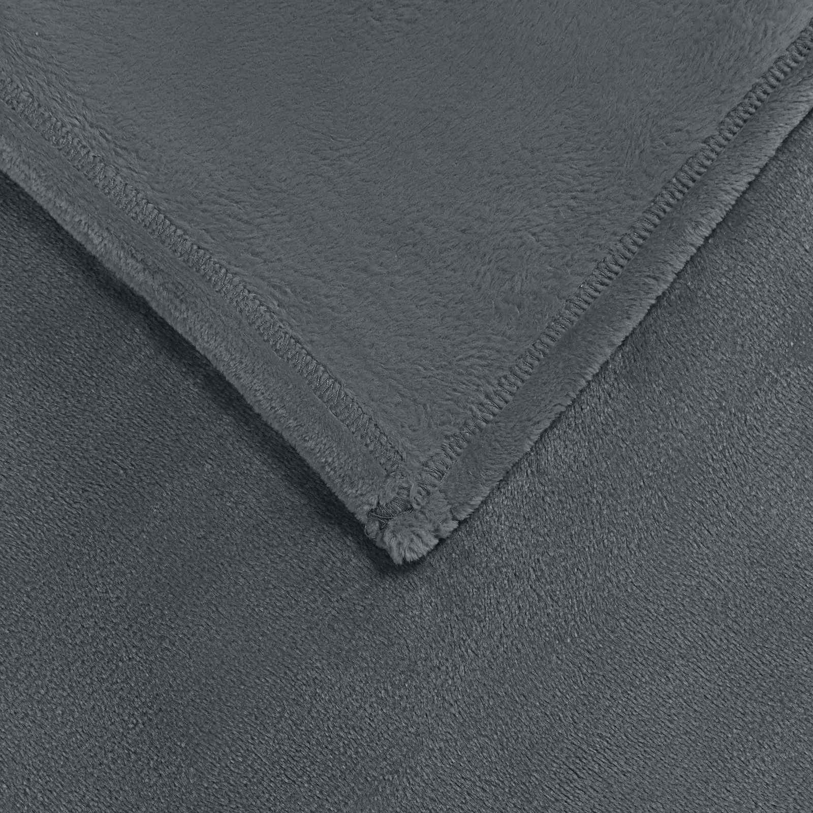vidaXL Throw Blanket Dark Grey 220 x 240 cm 1.37 kg Fleece 5