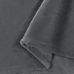 vidaXL Throw Blanket Dark Grey 220 x 240 cm 1.37 kg Fleece 6
