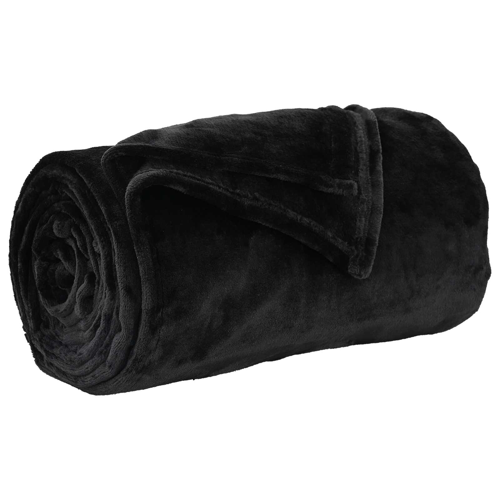 vidaXL Throw Blanket Black 220 x 240 cm 1.37 kg Fleece 2