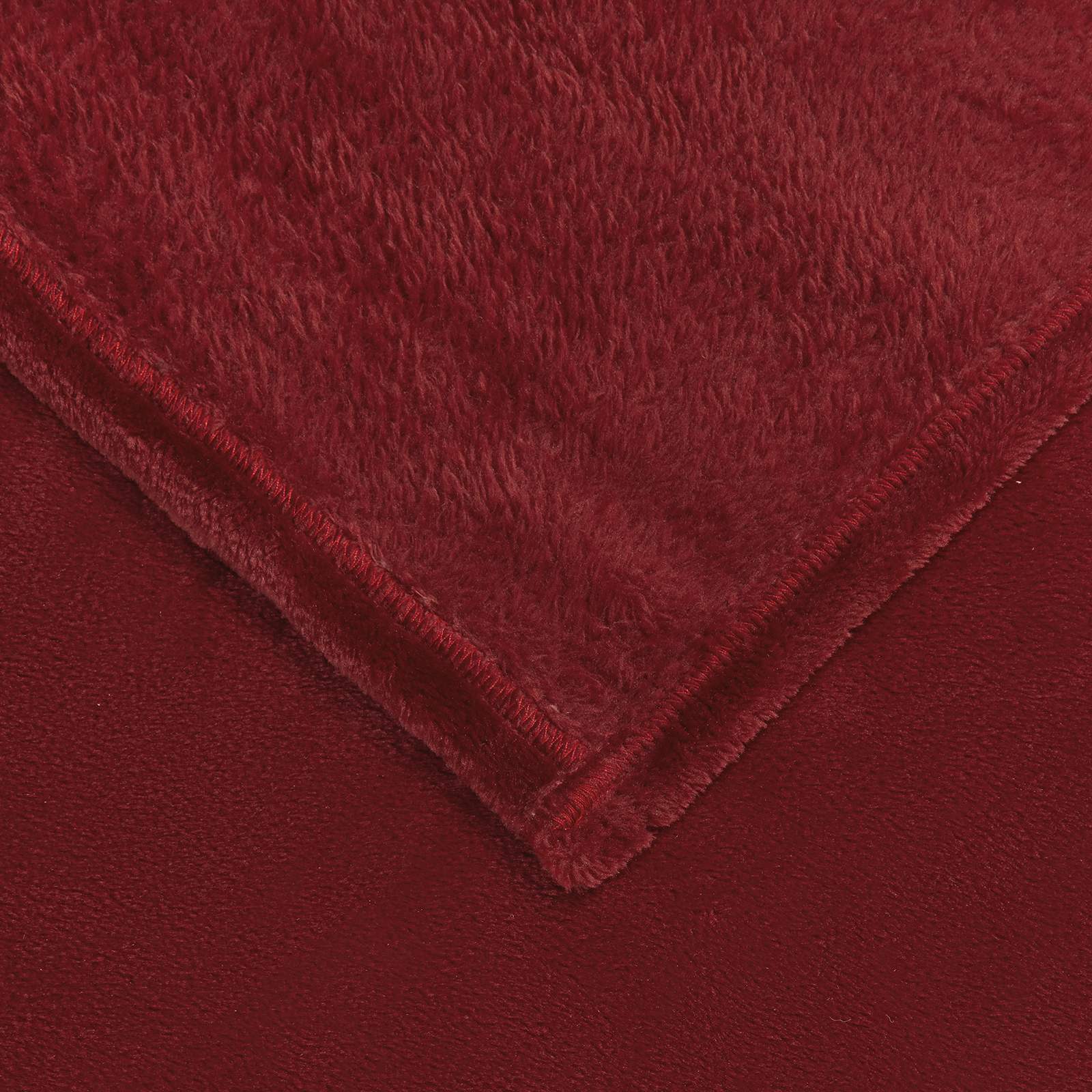 vidaXL Throw Blanket Bordeaux Red 220 x 240 cm 1.37 kg Fleece 5