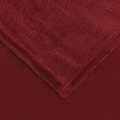 vidaXL Throw Blanket Bordeaux Red 220 x 240 cm 1.37 kg Fleece 5