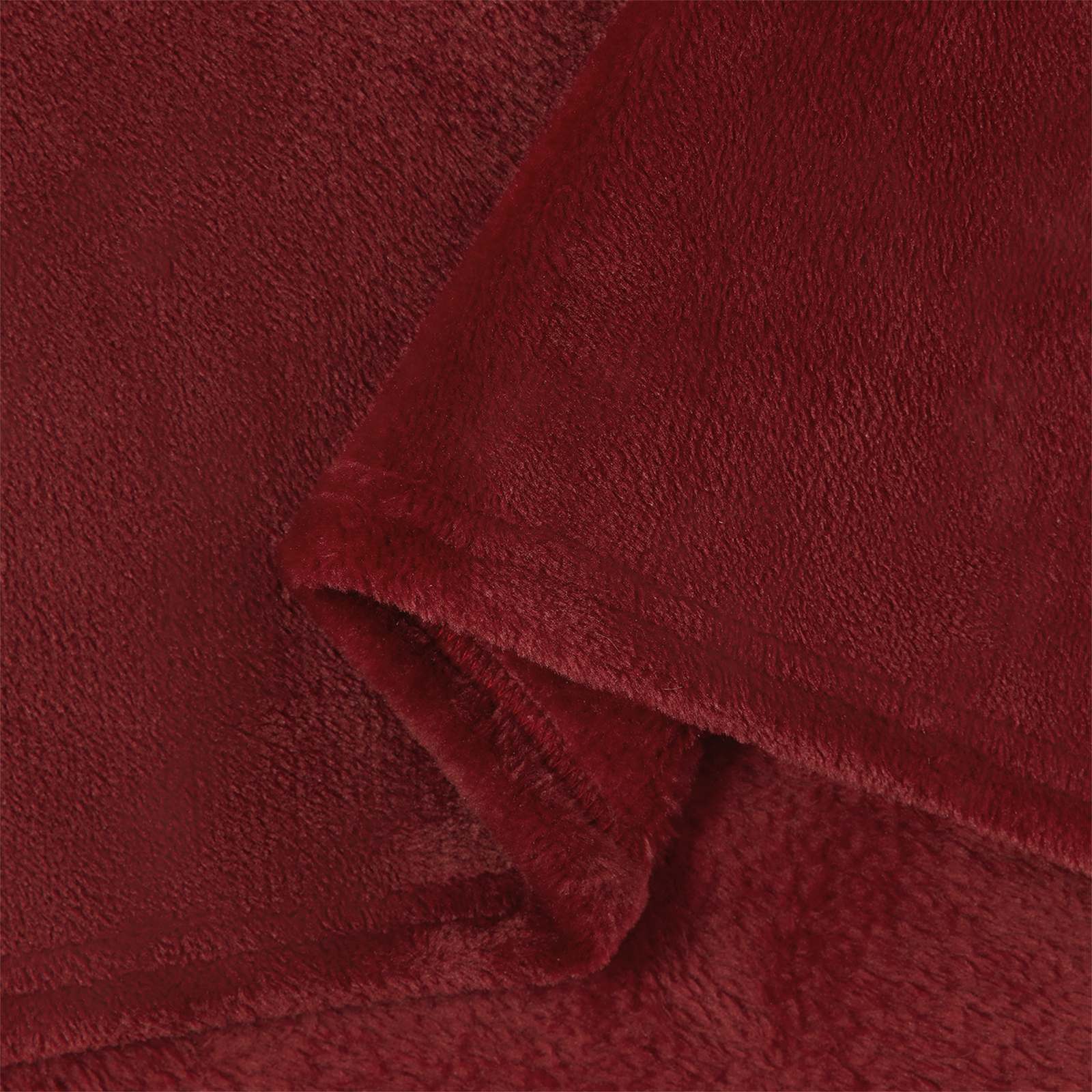 vidaXL Throw Blanket Bordeaux Red 220 x 240 cm 1.37 kg Fleece 6