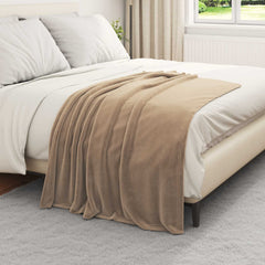 vidaXL Throw Blankets 6 pcs Camel 130 x 150 cm 3.04 kg Fleece 3