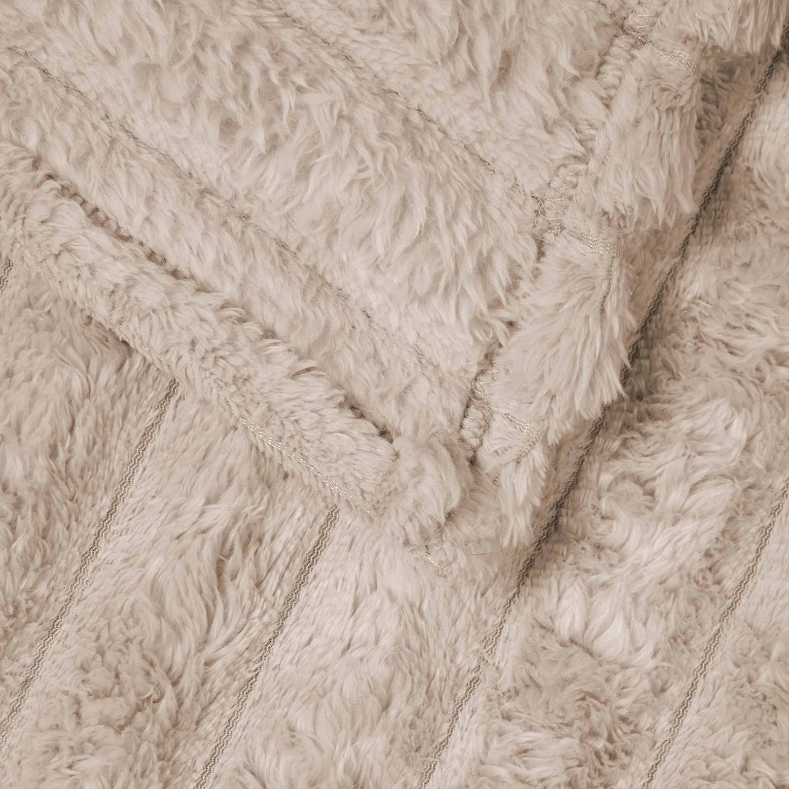 vidaXL Throw Blanket Beige 150 x 130 cm 0.45 kg Fleece 5