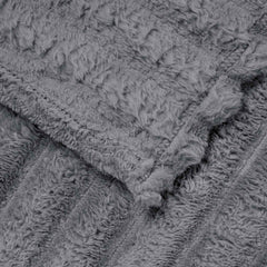 vidaXL Throw Blanket Dark Grey 240 x 220 cm 1.36 kg Fleece 5