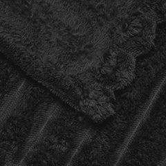 vidaXL Throw Blanket Black 240 x 220 cm 1.36 kg Fleece 5