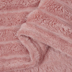 vidaXL Throw Blanket Pink 240 x 220 cm 1.37 kg Fleece 6