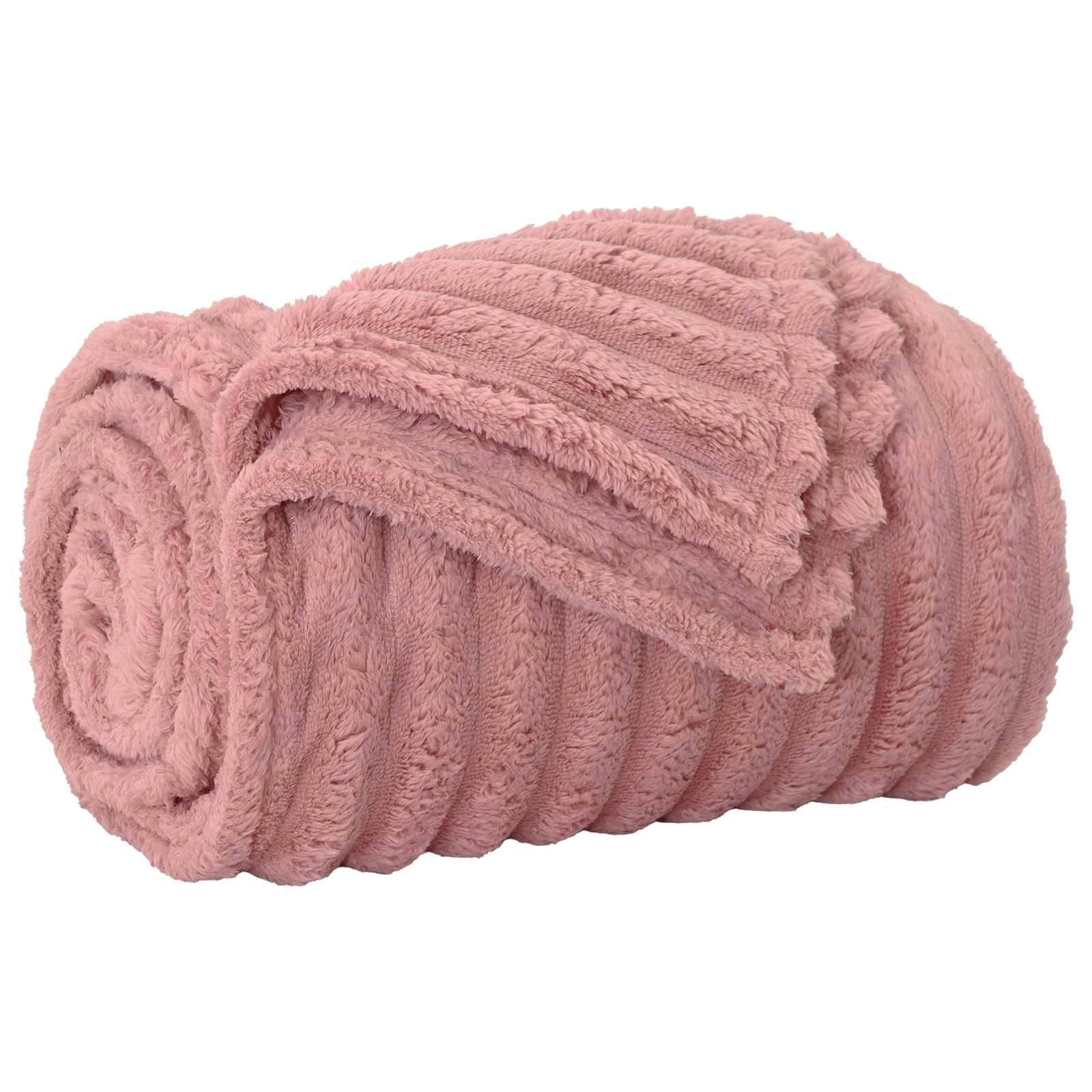 vidaXL Throw Blanket Pink 240 x 220 cm 1.37 kg Fleece 2