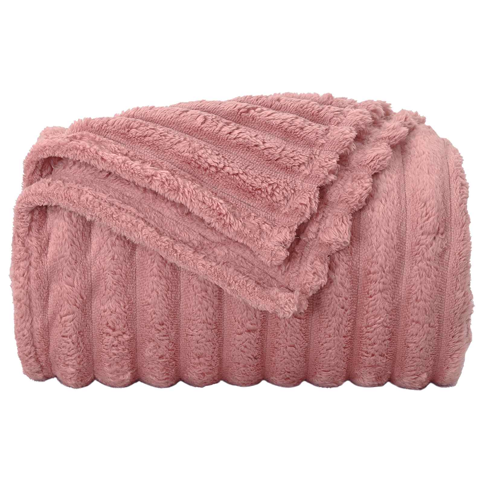 vidaXL Throw Blanket Pink 270 x 240 cm 1.38 kg Fleece 4