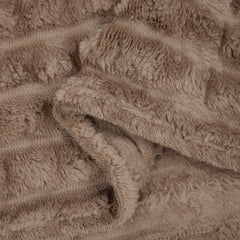 vidaXL Throw Blanket Camel 240 x 220 cm 1.37 kg Fleece 6