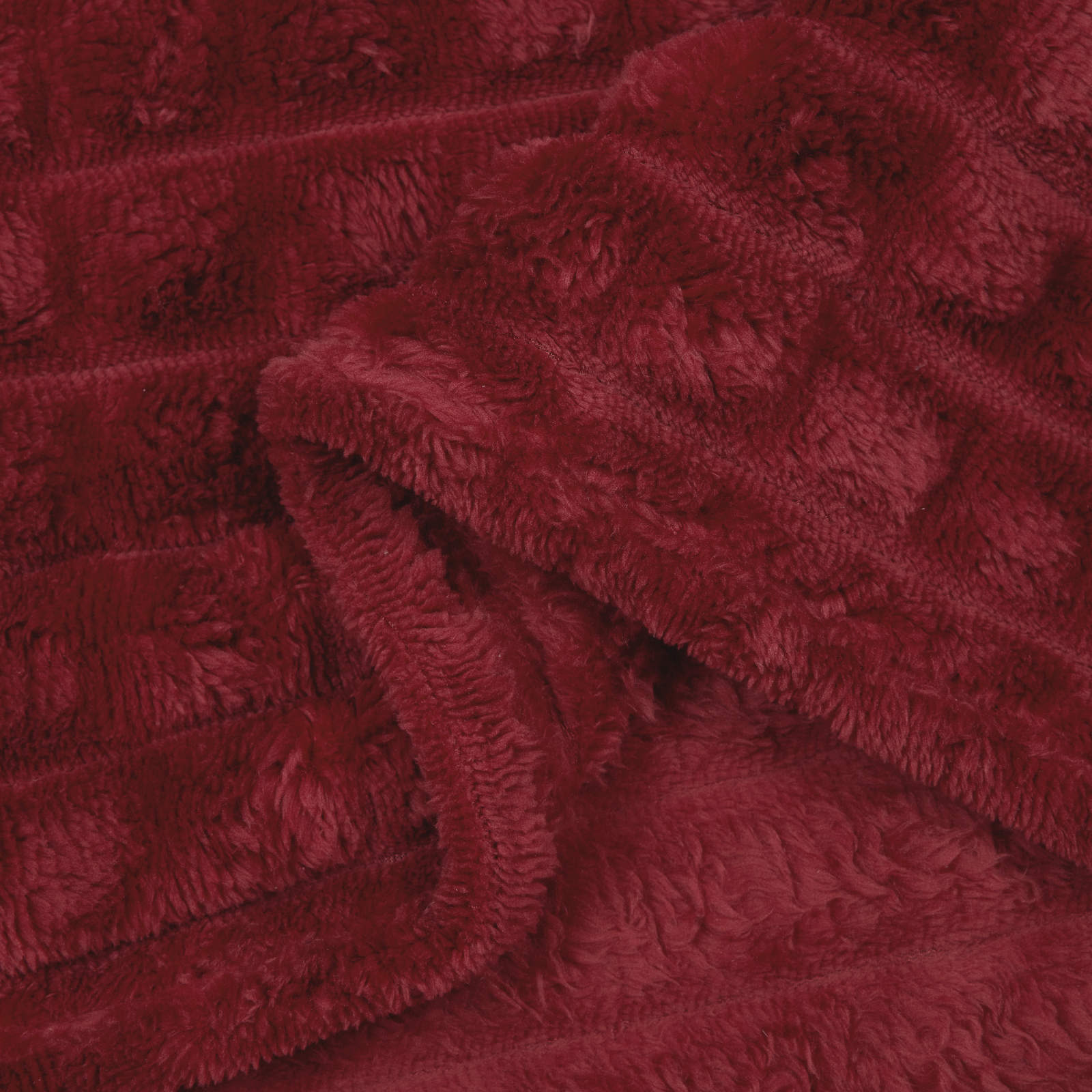 vidaXL Throw Blanket Bordeaux Red 270 x 240 cm 1.69 kg Fleece 6