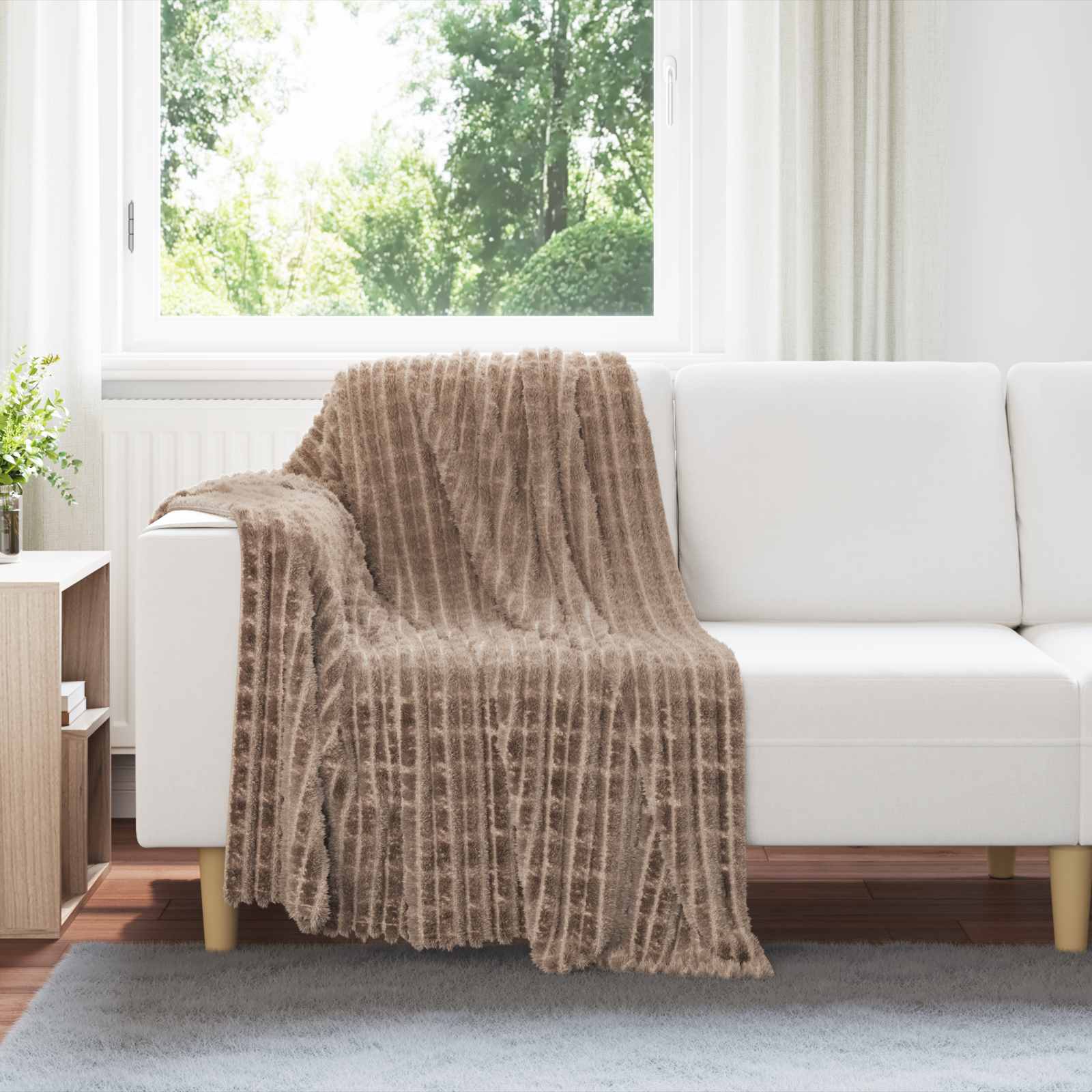 vidaXL Throw Blankets 6 pcs Camel 150 x 130 cm 2.75 kg Fleece 1
